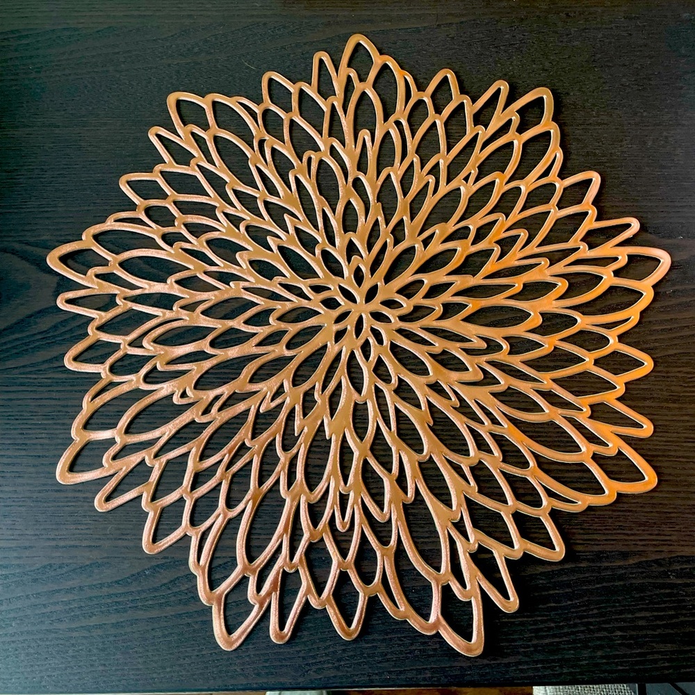Rose gold placemat
